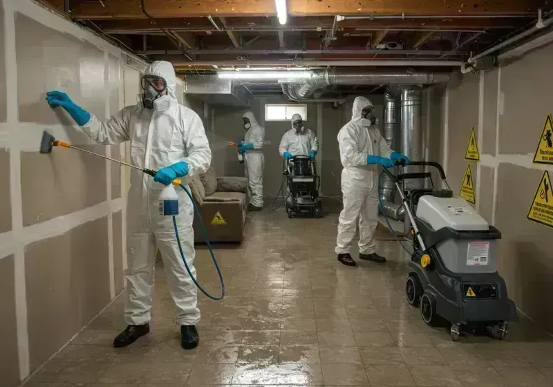 Basement Moisture Removal and Structural Drying process in Ken Caryl, CO